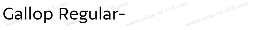 Gallop Regular字体转换